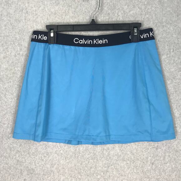 Calvin Klein Skort Skirt Women Large Blue Shorts‎ Pickleball Performance Active - Picture 1 of 9